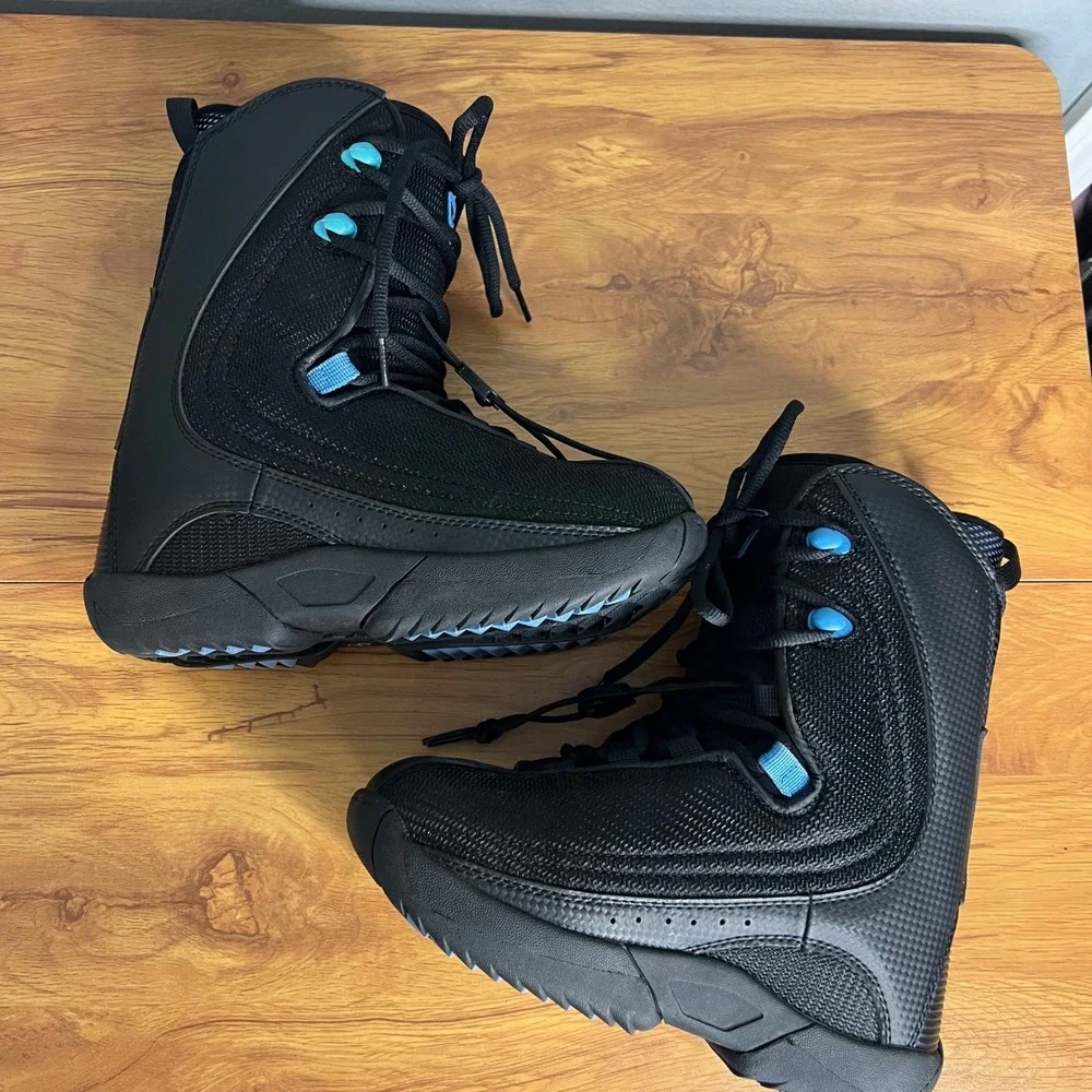 Lamar Justice Linered Snowboard Boots GirlsSz 4 Black Liner Winter Sports Kids